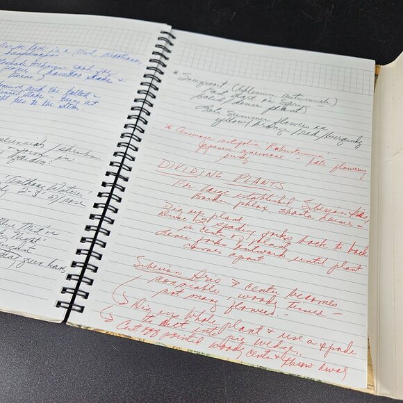 Spiral Garden Notebook Journal Diary Written Notes Blank Grid PRUPA 96 World Map - Picture 6 of 11